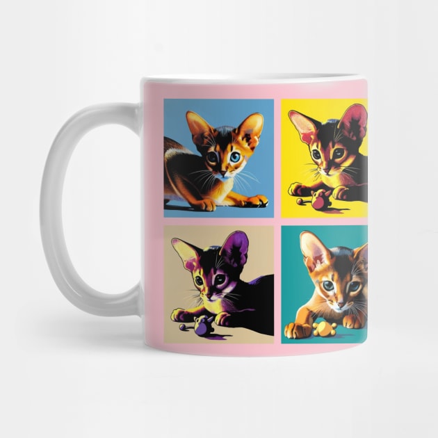 Abyssinian Pop Art - Cute Kitties by PawPopArt